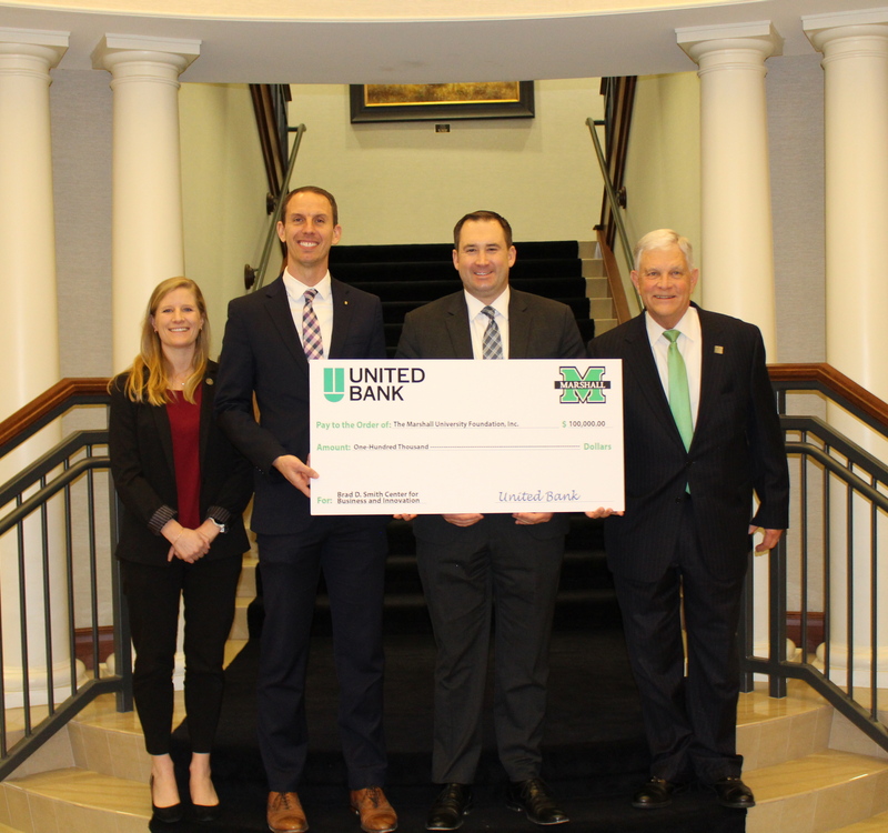 United Bank Pledges $100,000 to Marshall University’s New Brad D. Smith Center for Business and Innovation